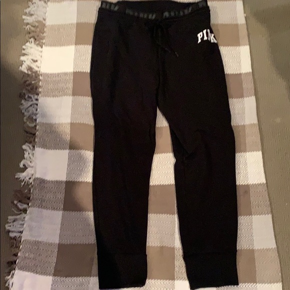 PINK Victoria's Secret Pants - Black PINK Joggers size Large